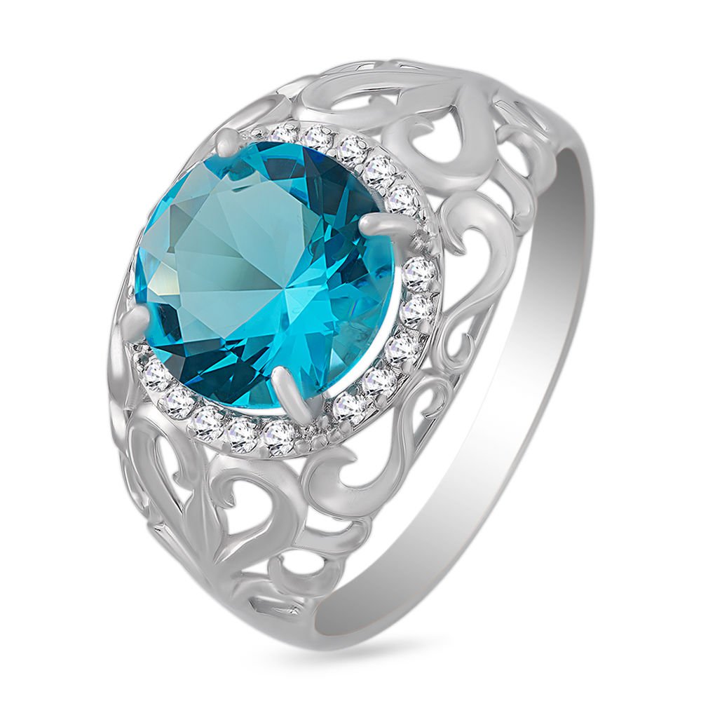 

Кольцо женское из серебра с ювелирным кристаллом 585Gold 701004108, р. 20, 701004108