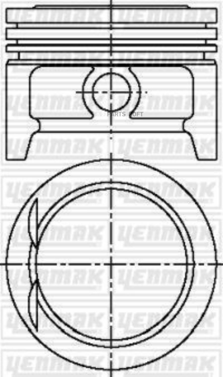 

YENMAK 77,60 MM.ПОРШПАЛЕЦ, С КОЛЬЦАМИ 1шт