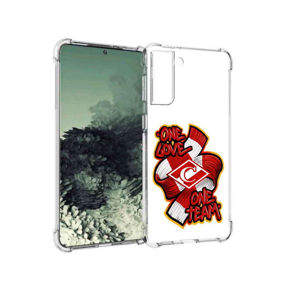 

Чехол MyPads Tocco для Samsung Galaxy S21+ ФК спарак 1 любовь (PT157355.533.184), Прозрачный, Tocco