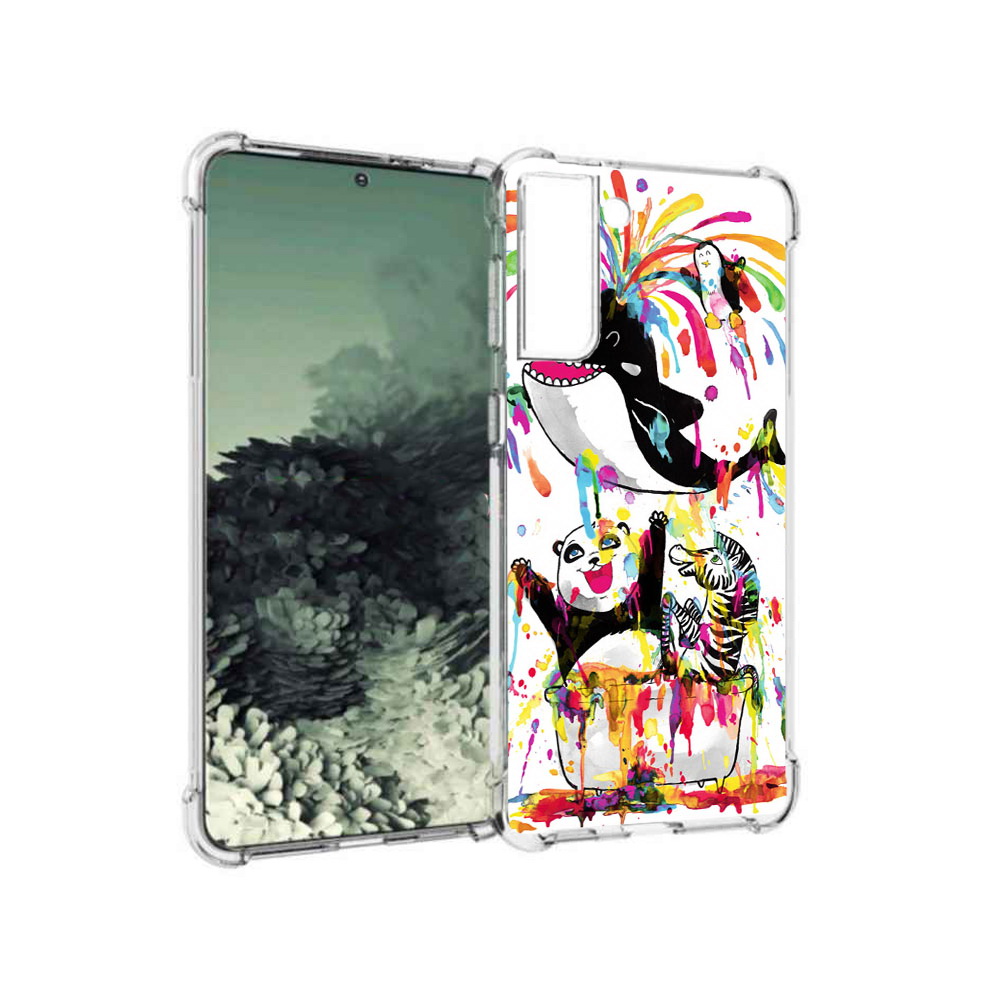 

Чехол MyPads Tocco для Samsung Galaxy S21+ Хиппи кит (PT157355.533.191), Прозрачный, Tocco