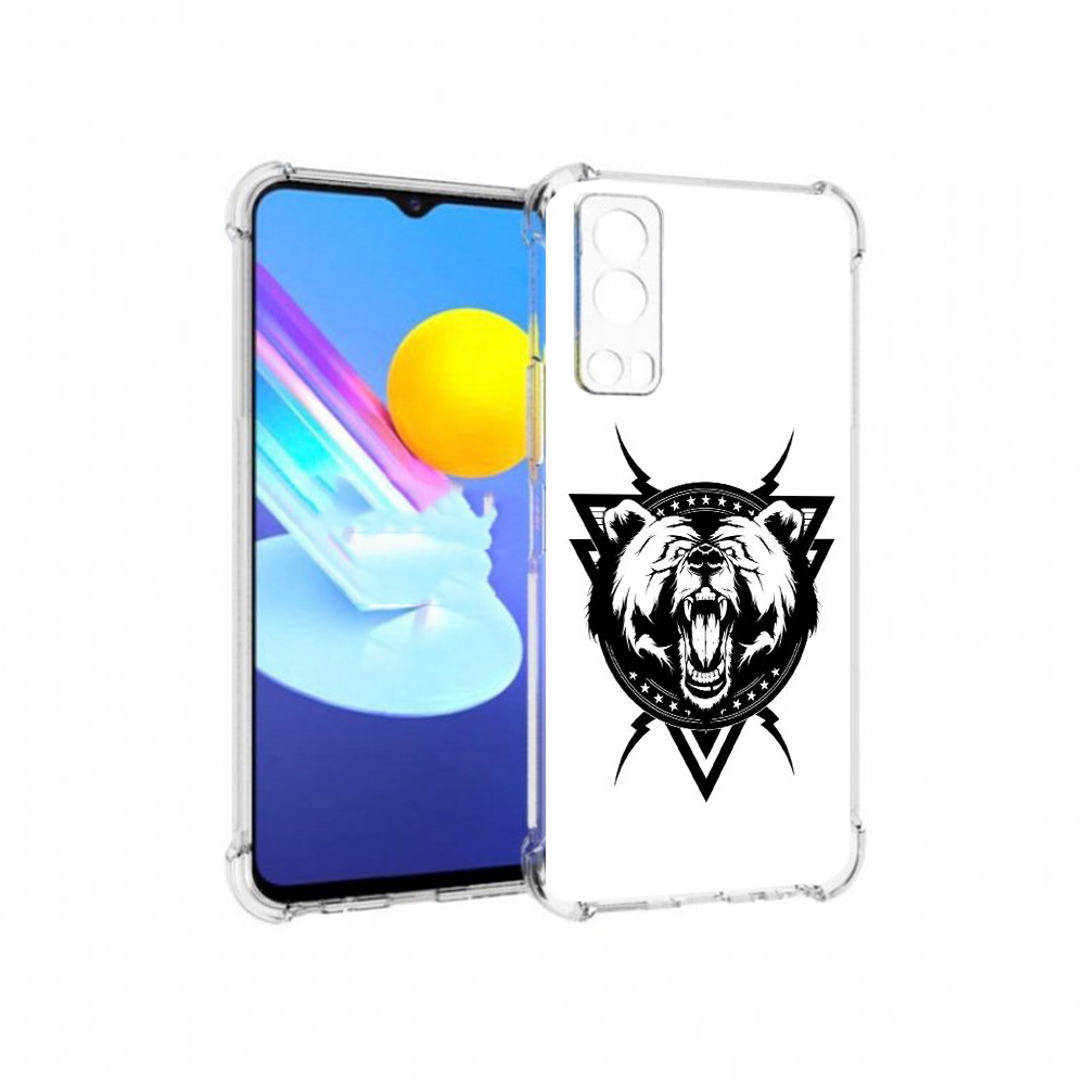 

Чехол MyPads Tocco для Vivo Z3 медведь в треугольнике (PT226973.411.464), Прозрачный, Tocco