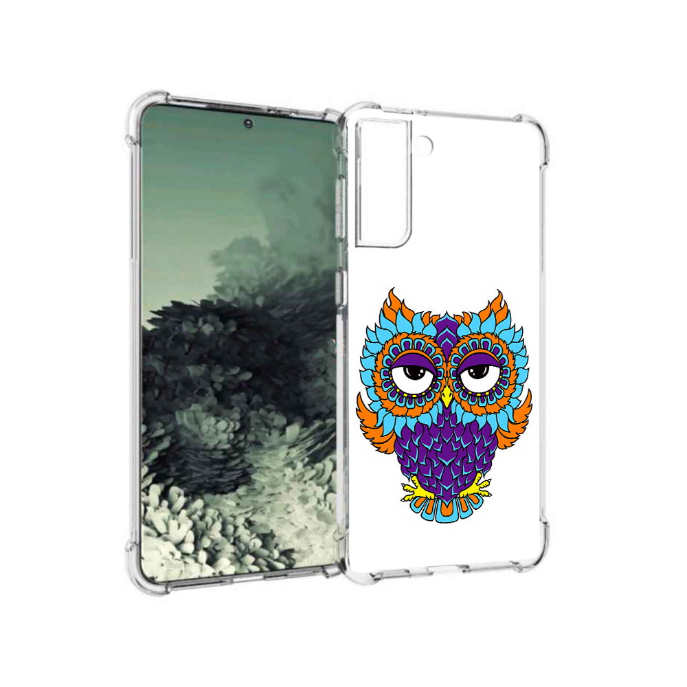 

Чехол MyPads Tocco для Samsung Galaxy S21+ Цветная сова (PT157355.533.198), Прозрачный, Tocco