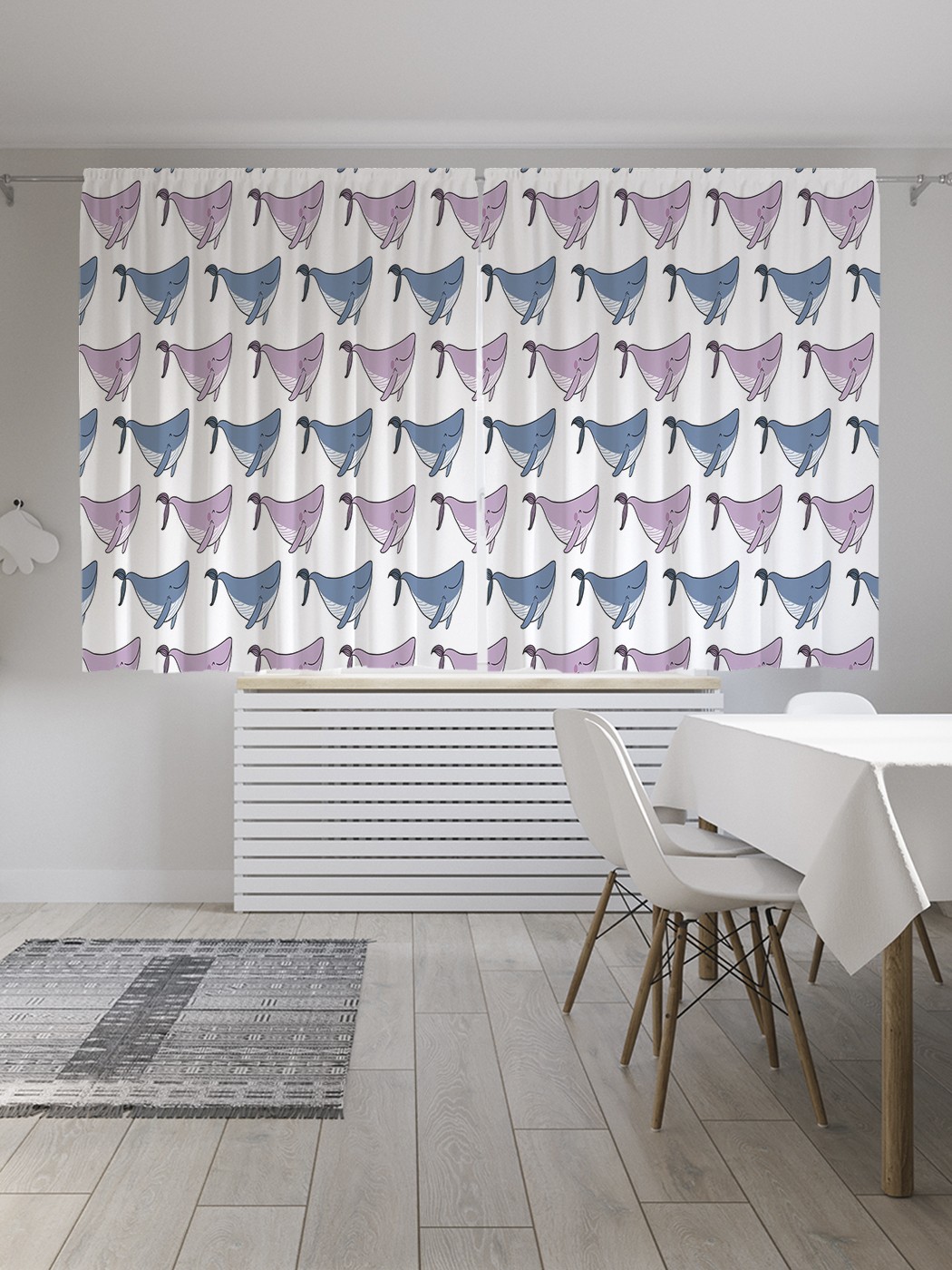 

Классические шторы JoyArty "Довольный кашалот", серия Oxford DeLux, 2 полотна 145x180 см, Довольный кашалот