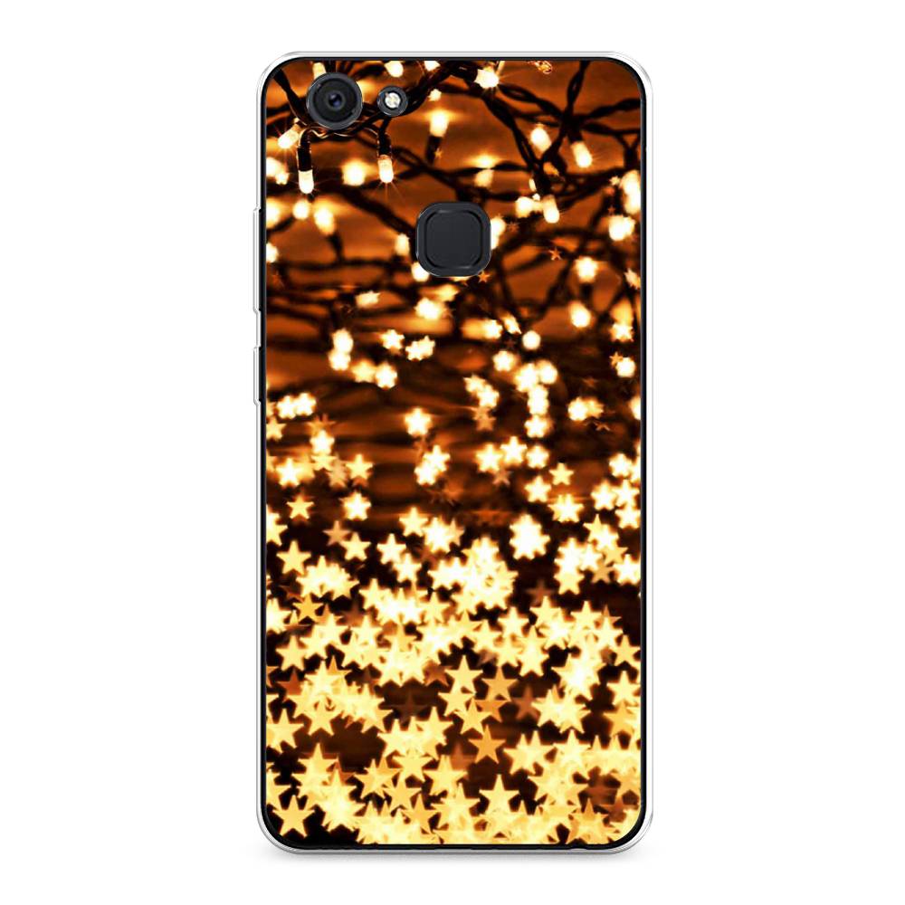 

Чехол для Vivo V7 Plus "Новогодняя гирлянда", Золотистый, 260750-5