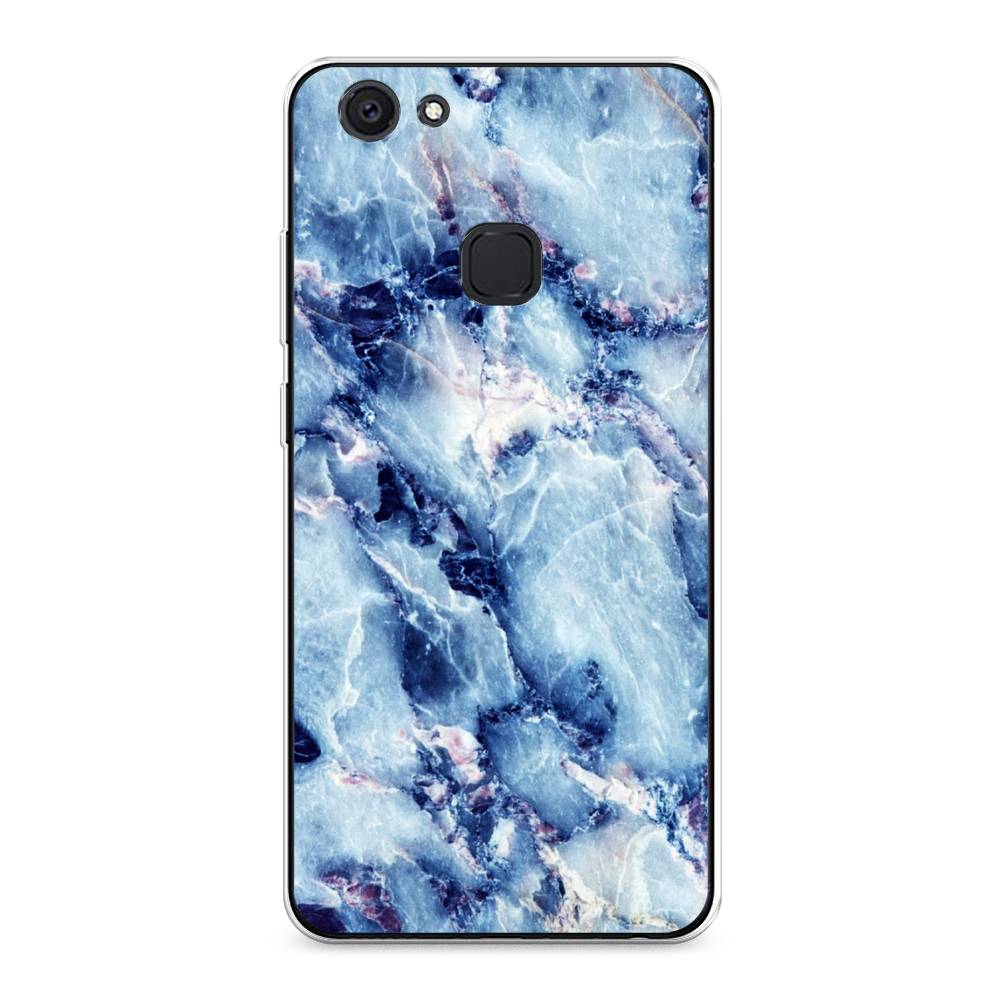 

Чехол для Vivo V7 Plus "Мрамор с синими прожилками", Синий, 260750-3