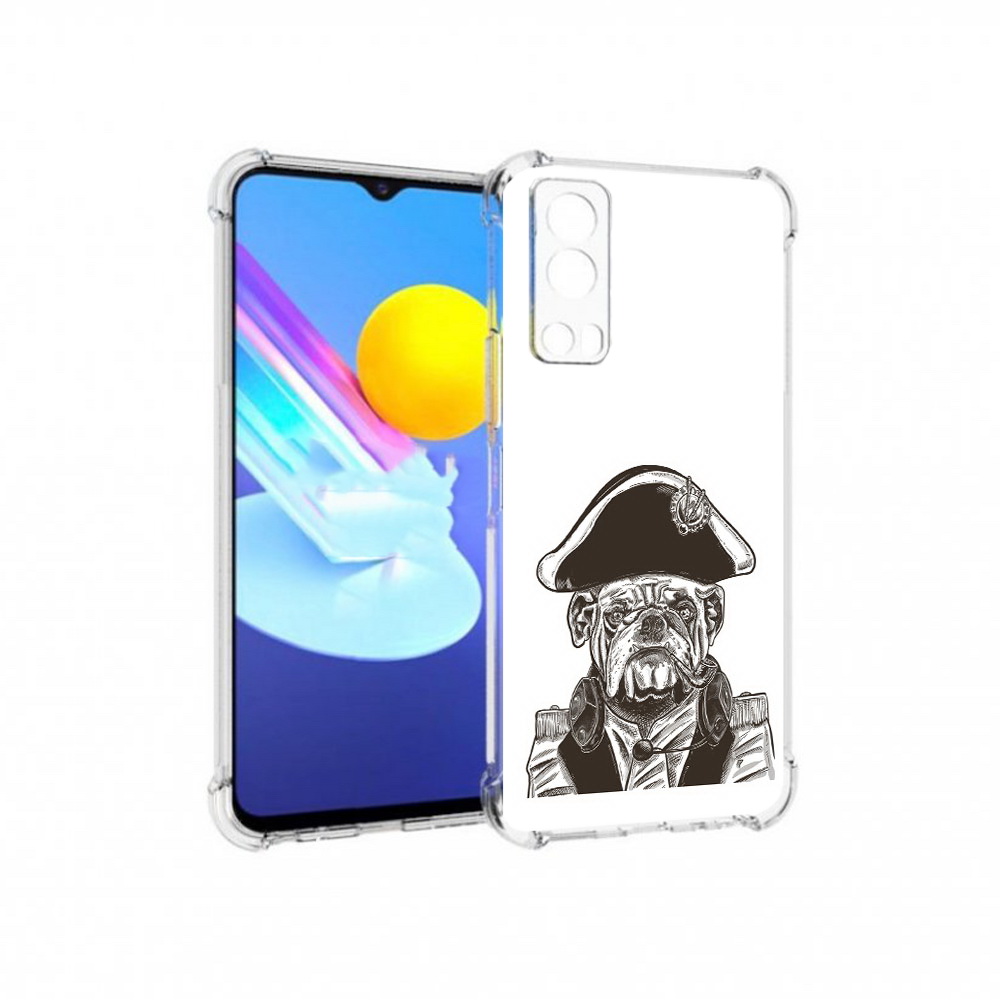 

Чехол MyPads Tocco для Vivo Z3 мопс генерал (PT226973.411.483), Прозрачный, Tocco