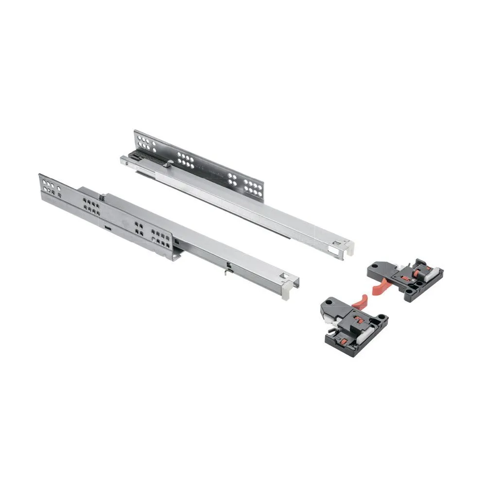 

Направляющие скрыт. монтажа MODERN SLIDE L-250, 3D регулировка, полного выдв. с доводчиком, PB-3D0SHX18-250-H