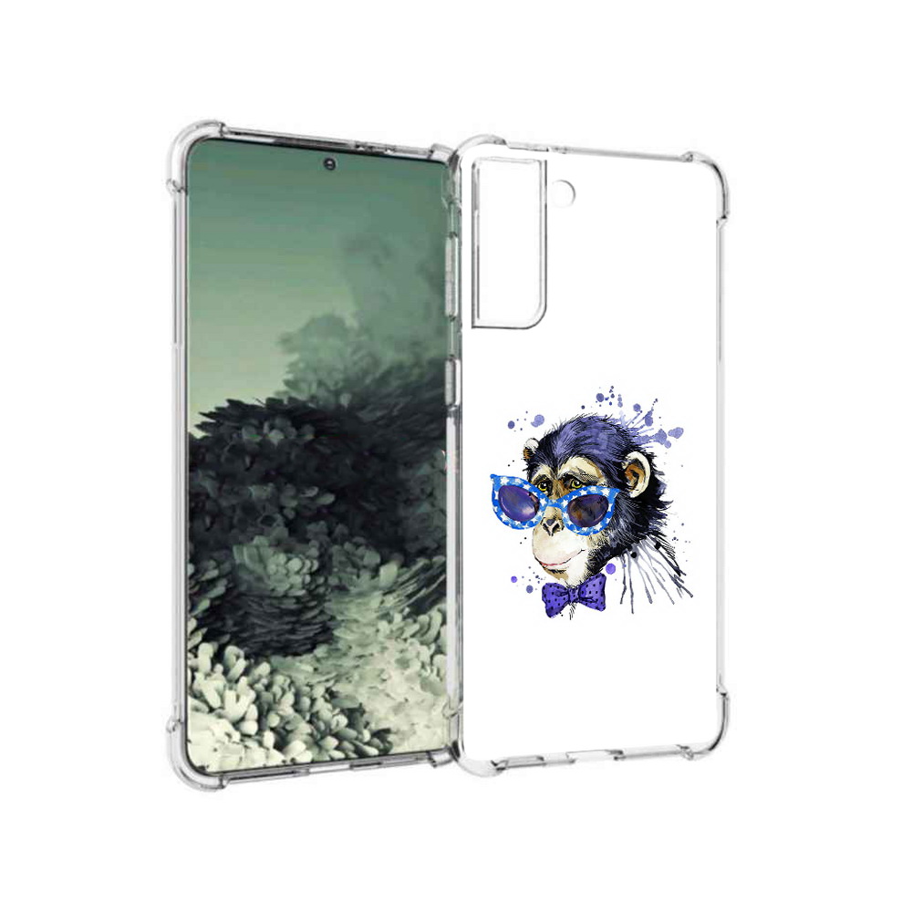 

Чехол MyPads Tocco для Samsung Galaxy S21+ акварельная обезьяна (PT157355.533.216), Прозрачный, Tocco