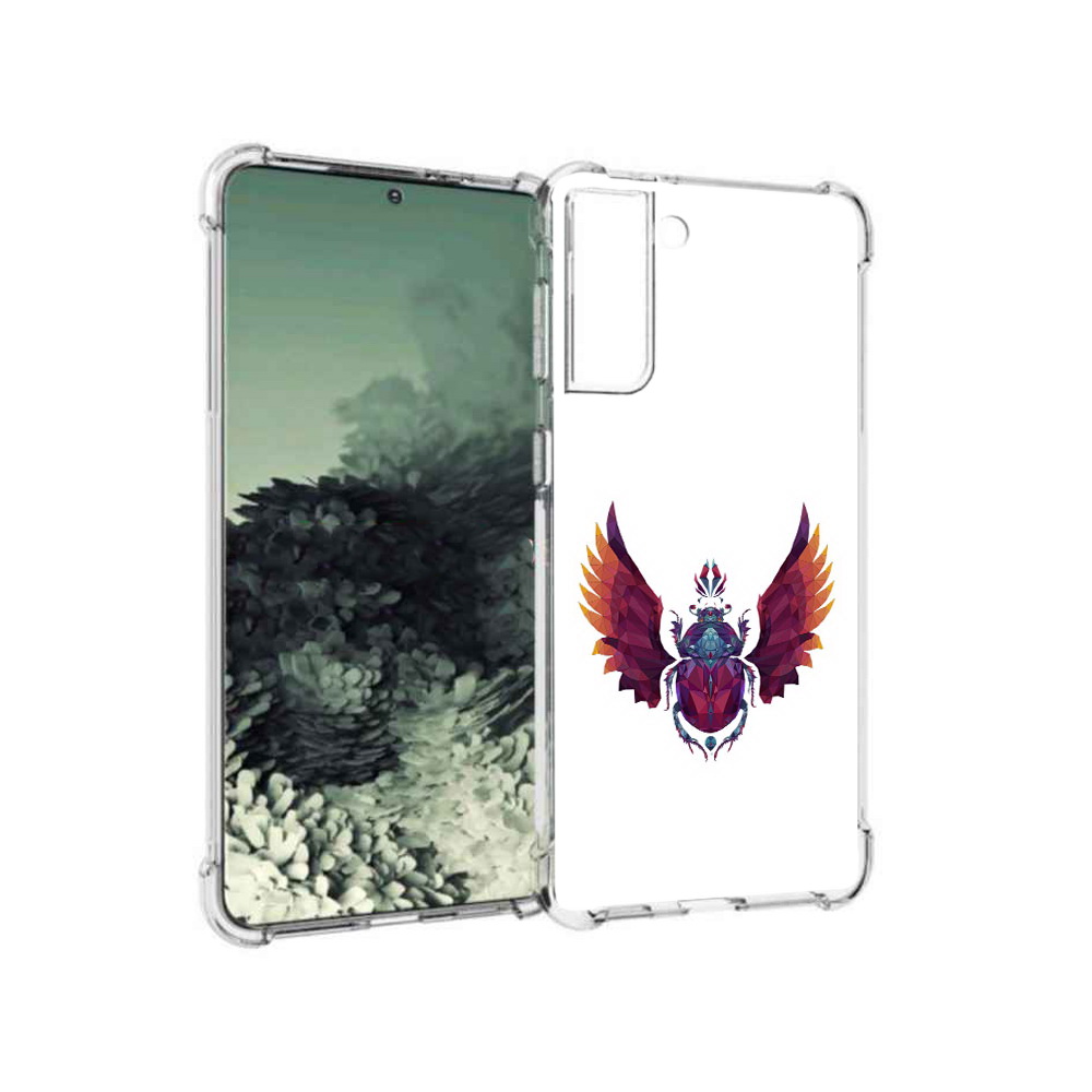 

Чехол MyPads Tocco для Samsung Galaxy S21+ алмазный скоробей (PT157355.533.219), Прозрачный, Tocco