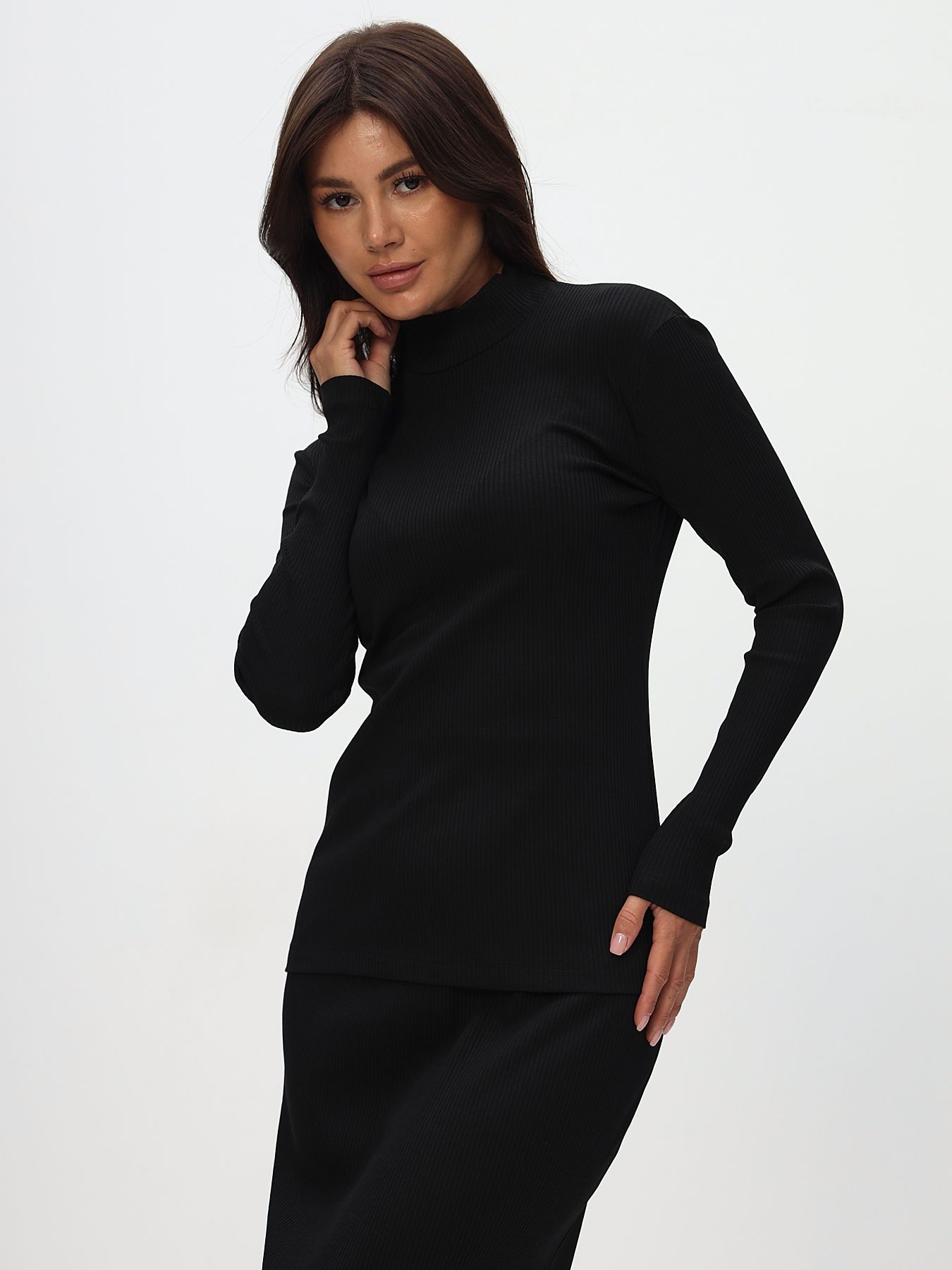 

Водолазка женская MOM 1 33-5180 черная 2XL, Черный, 33-5180