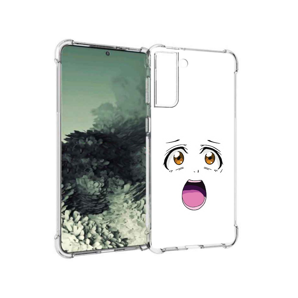 

Чехол MyPads Tocco для Samsung Galaxy S21+ аниме лицо (PT157355.533.223), Прозрачный, Tocco