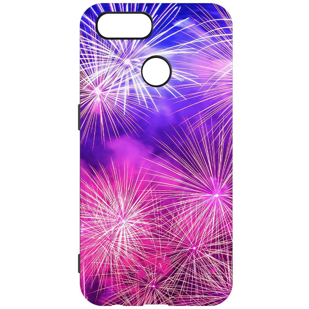 

Чехол-накладка Krutoff Софт Кейс Салют для Oppo A12 черный