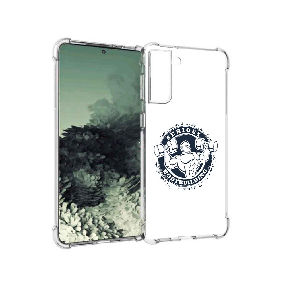 

Чехол MyPads Tocco для Samsung Galaxy S21+ бодибилдинг воля к победе (PT157355.533.231), Прозрачный, Tocco