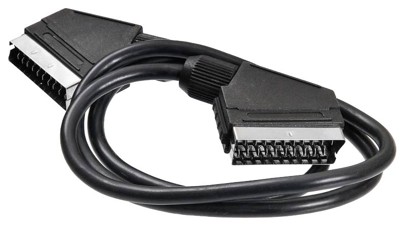 фото Кабель buro scart - scart, 1м black (bsc001-b-1)