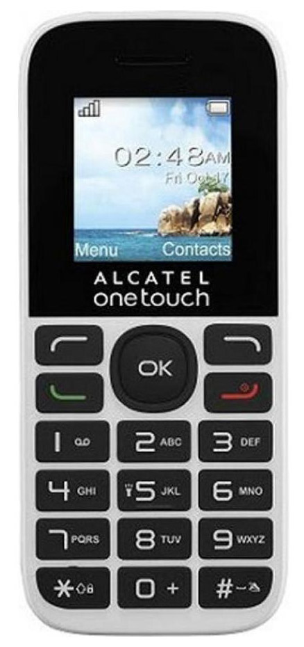 фото Мобильный телефон alcatel one touch 1016d white