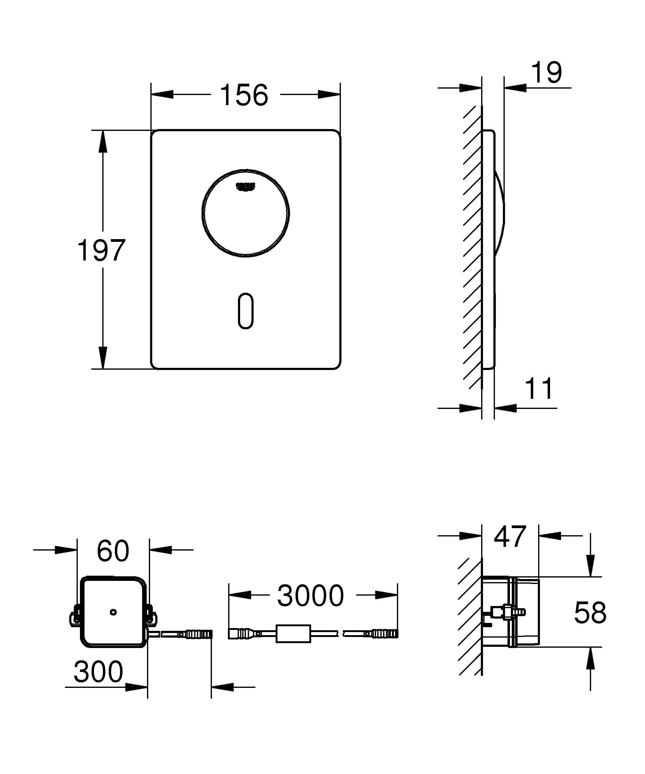 

Панель для унитаза GROHE Tectron Skate 37419SD0 нержавеющая сталь, 37419sd0