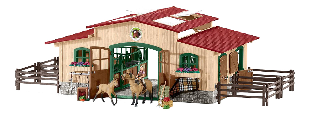 

Игровой набор Schleich Конюшня с лошадьми и аксессуарами