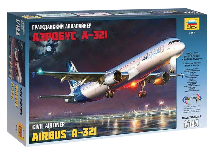 

Модель для сборки Zvezda 1:144 Самолет Аэробус А-321, 1:144 Самолет 'Аэробус А-321'