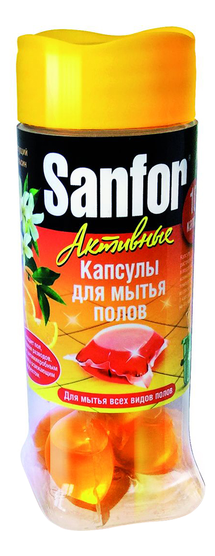 

Капсулы для мытья полов Sanfor цветущий апельсин 10 штук