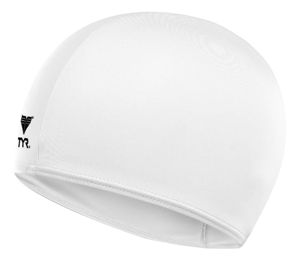 фото Шапочка для плавания tyr lycra cap 100 white