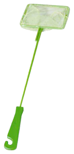 фото Сачок для аквариумных рыб дарэлл зеленый , с пластиковой ручкой, 6-7 см