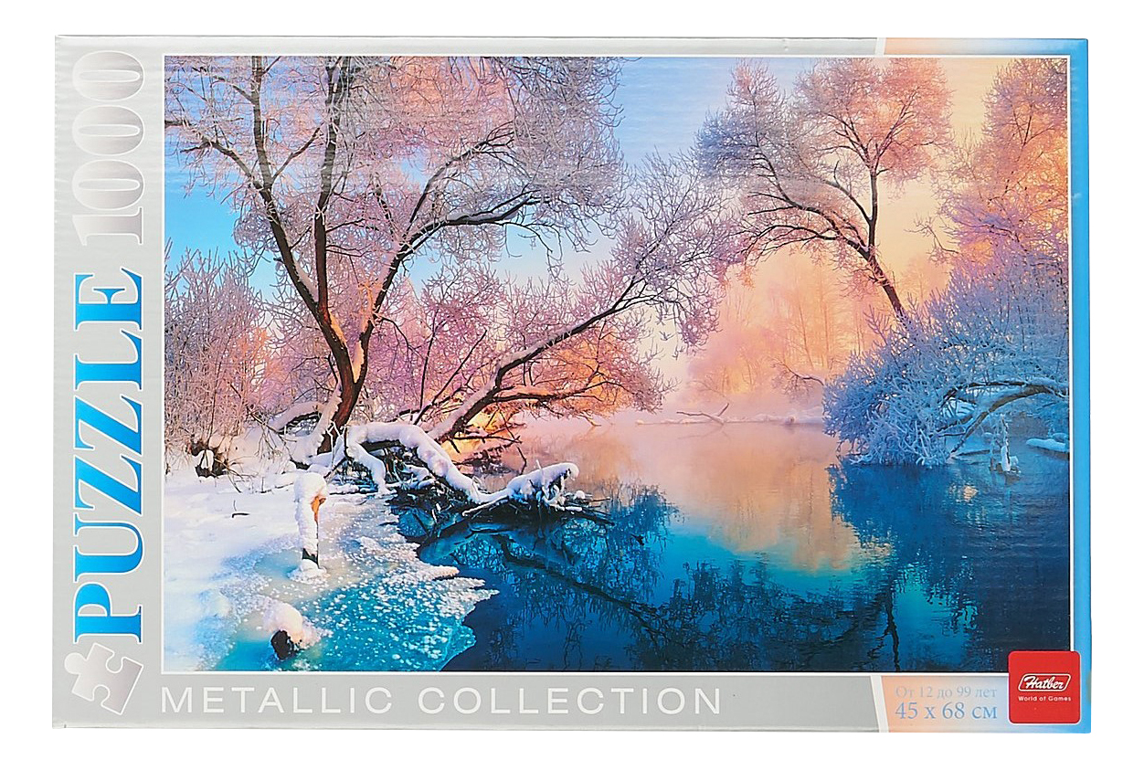 

Пазл Hatber 1000 деталей, Металлик. Морозное утро
