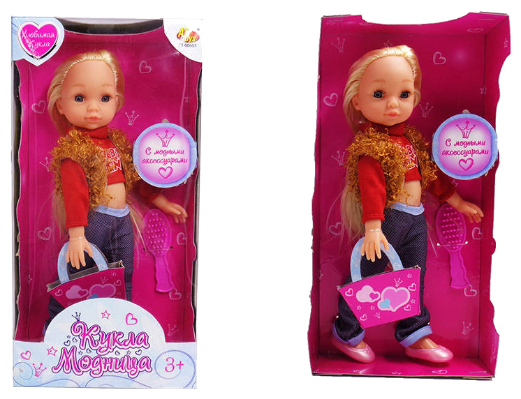 Кукла ABtoys Модница 25 см в наборе с аксессуарами 1 шт. abtoys модульный домик собери сам мини кукла в гардеробной комнате с аксессуарами