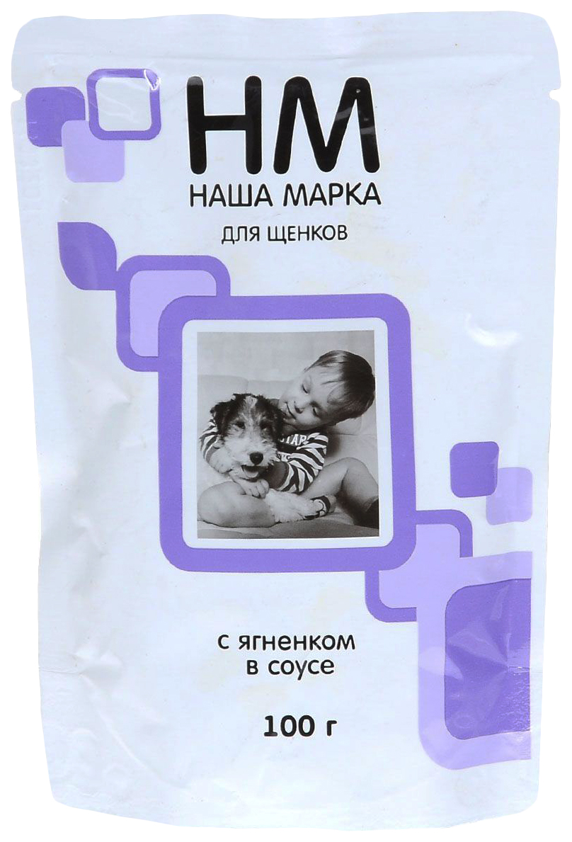 

Влажный корм для щенков Наша Марка, ягненок, 100г, ягненок, 100 г