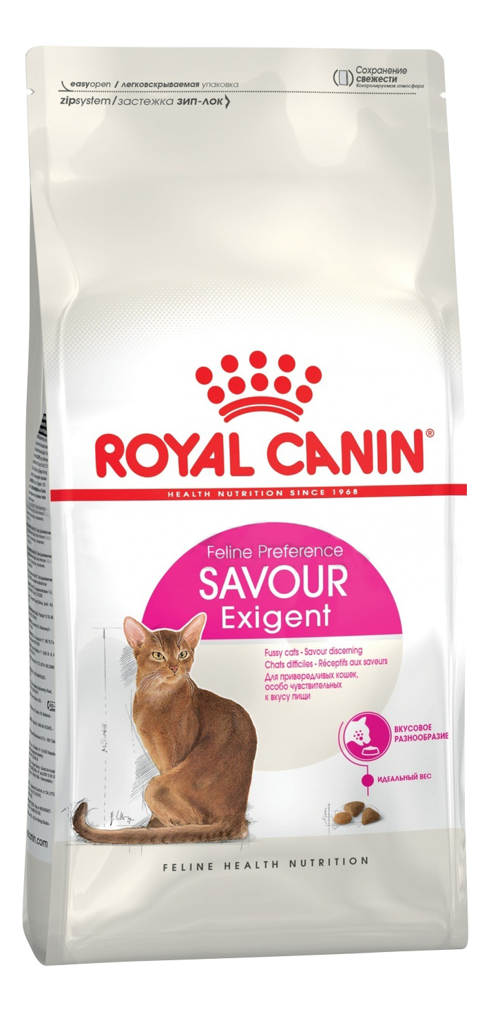 Сухой корм для кошек ROYAL CANIN Savour Exigent, для привередливых к вкусу, 0,4кг