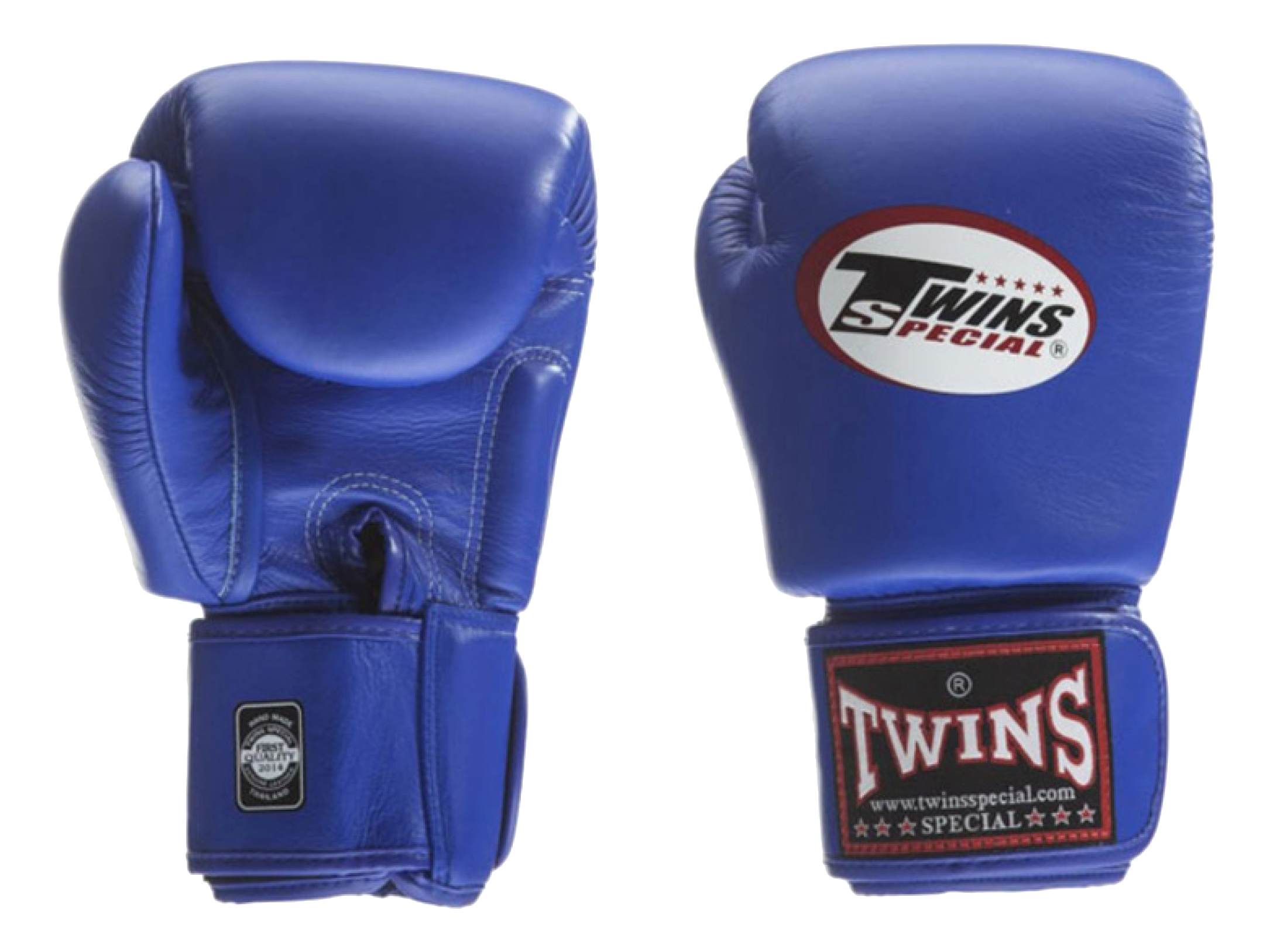 Боксерские перчатки Twins BGVL-3 синие, 14 унций