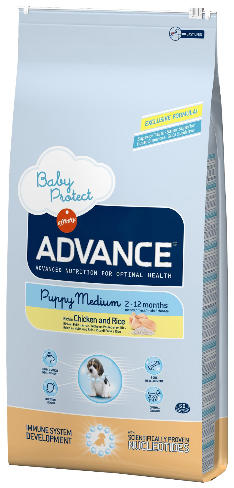 

Сухой корм для щенков Advance Babyprotect Puppy Medium, курица, рис, 18кг, BABYPROTECT PUPPY MEDIUM
