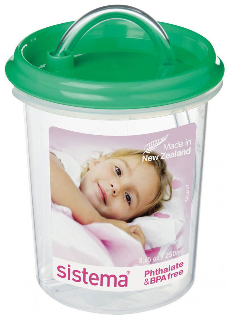 фото Sistema детская чашка с носиком 250 мл, 8х8х18.6 см, цвета в ассортименте