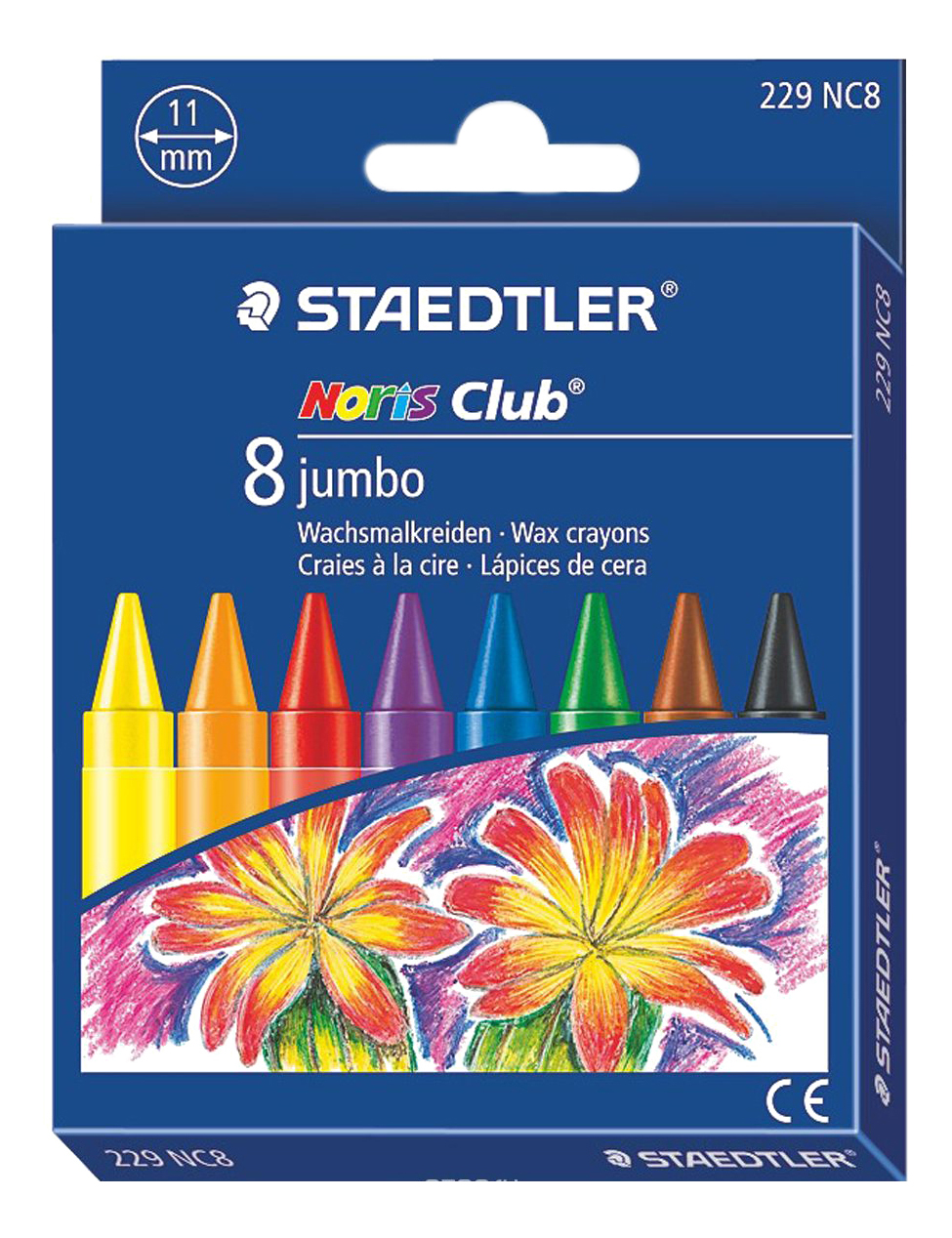 фото Набор восковых мелков jumbo 8 цветов staedtler