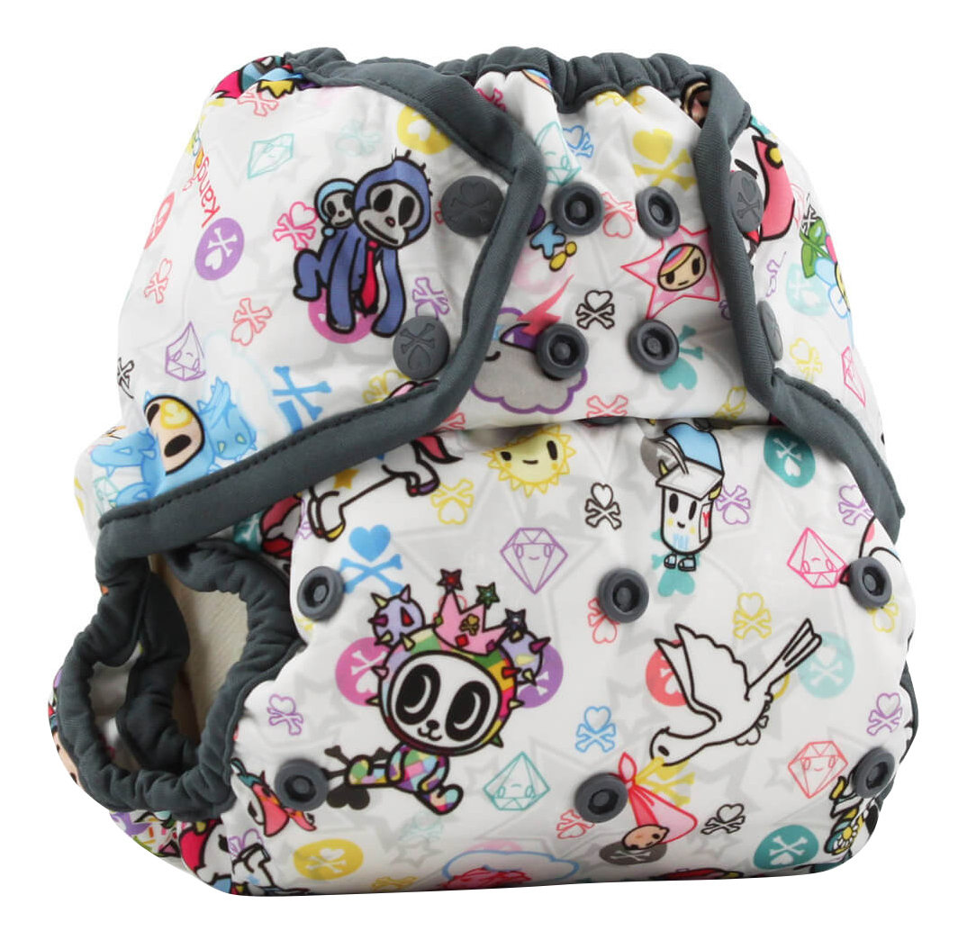 

Трусики многоразовые 3-16 кг, One Size Snap Cover tokiBambino Castle Kanga Care, One Size Snap