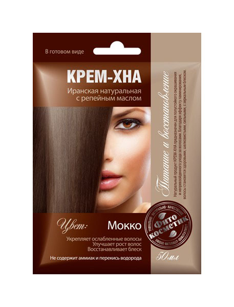 Купить Краска для волос Фитокосметик Крем-хна Мокко 50 мл