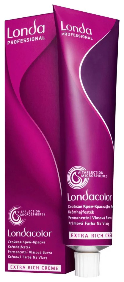 Краска для волос Londa Professional LondaColor 4/0 Шатен 60 мл londa color стойкая крем краска 81549755 5 77 светлый шатен интенсивно коричневый 60 мл base collection