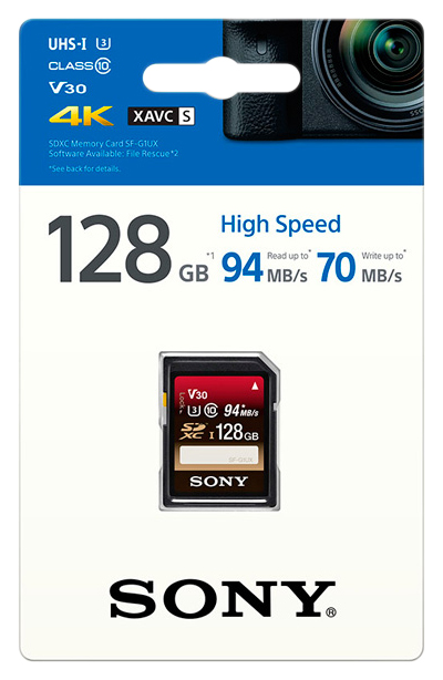 

Карта памяти Sony SDXC SF-G1UX/T1 128GB, SF-G1UX/T1 SDXC 128Gb
