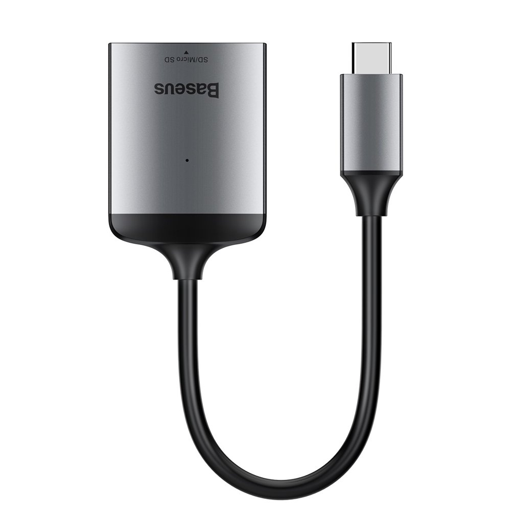 

Адаптер Baseus Enjoy HUB Adapter from USB-C to SD / micro SD / TF Card Reader Grey