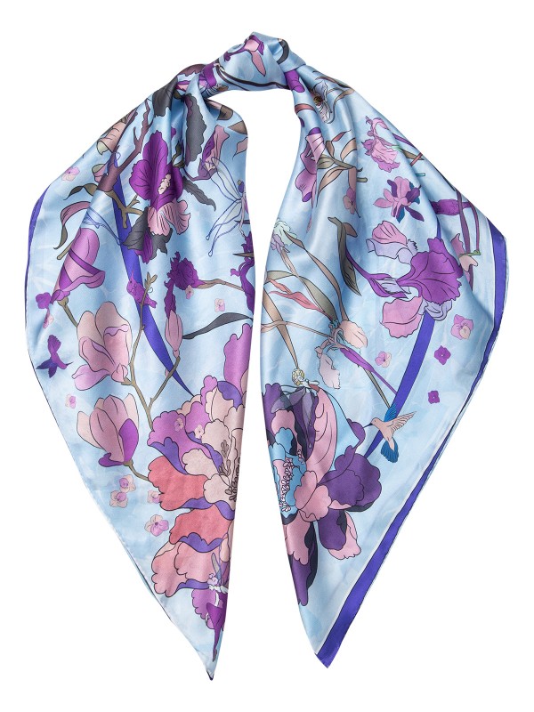 

Платок женский Eleganzza E03-7202 голубой, E03-7202