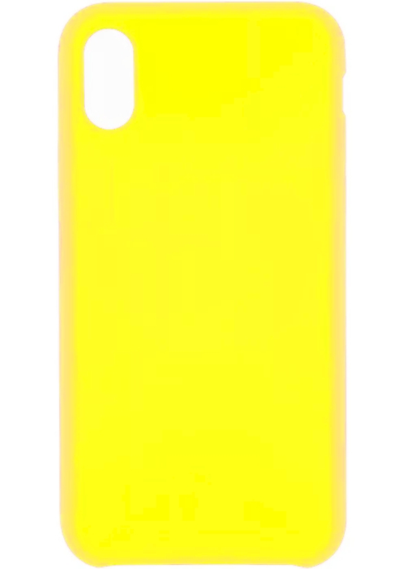 фото Чехол tfn для iphone xs rubber e4 yellow