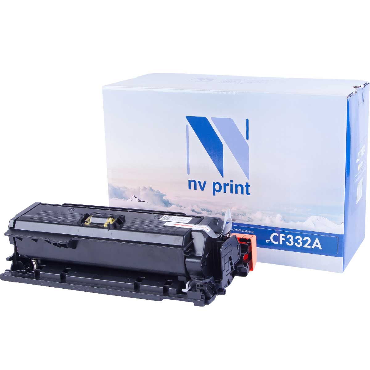 фото Картридж для лазерного принтера nv print cf332ay, желтый