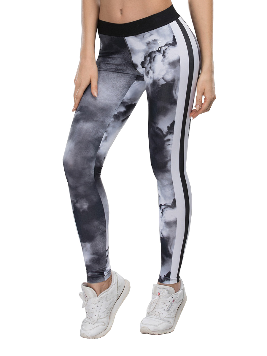 фото Тайтсы женские fifty impulse 3/4 print tight белые xs