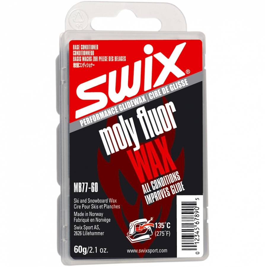 

Грунтовая мазь Swix Moly Fluoro Base Conditioner для всех температур 60 мл, Красный, Moly Fluoro Base Conditioner