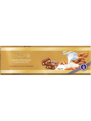 Молочный шоколад Lindt Swiss premium  с миндалем 300 г