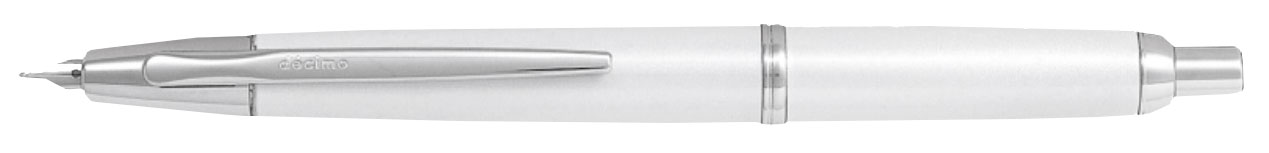 

Перьевая ручка Pilot Capless Decimo белый корпус перо F