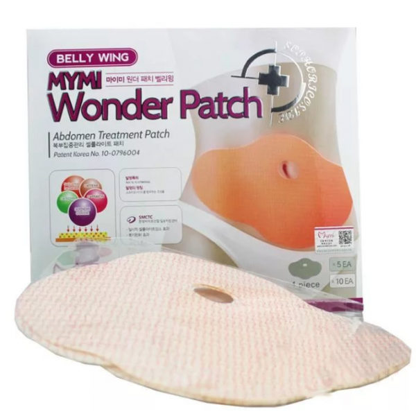 Пластырь для похудения на живот Mymi Wonder Patch (Бежевый) салонпас pain relief patch пластырь обезболивающий 7 см х 10 см 5 шт