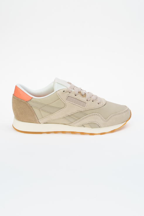 фото Кроссовки женские reebok cl nylon бежевые 36 ru