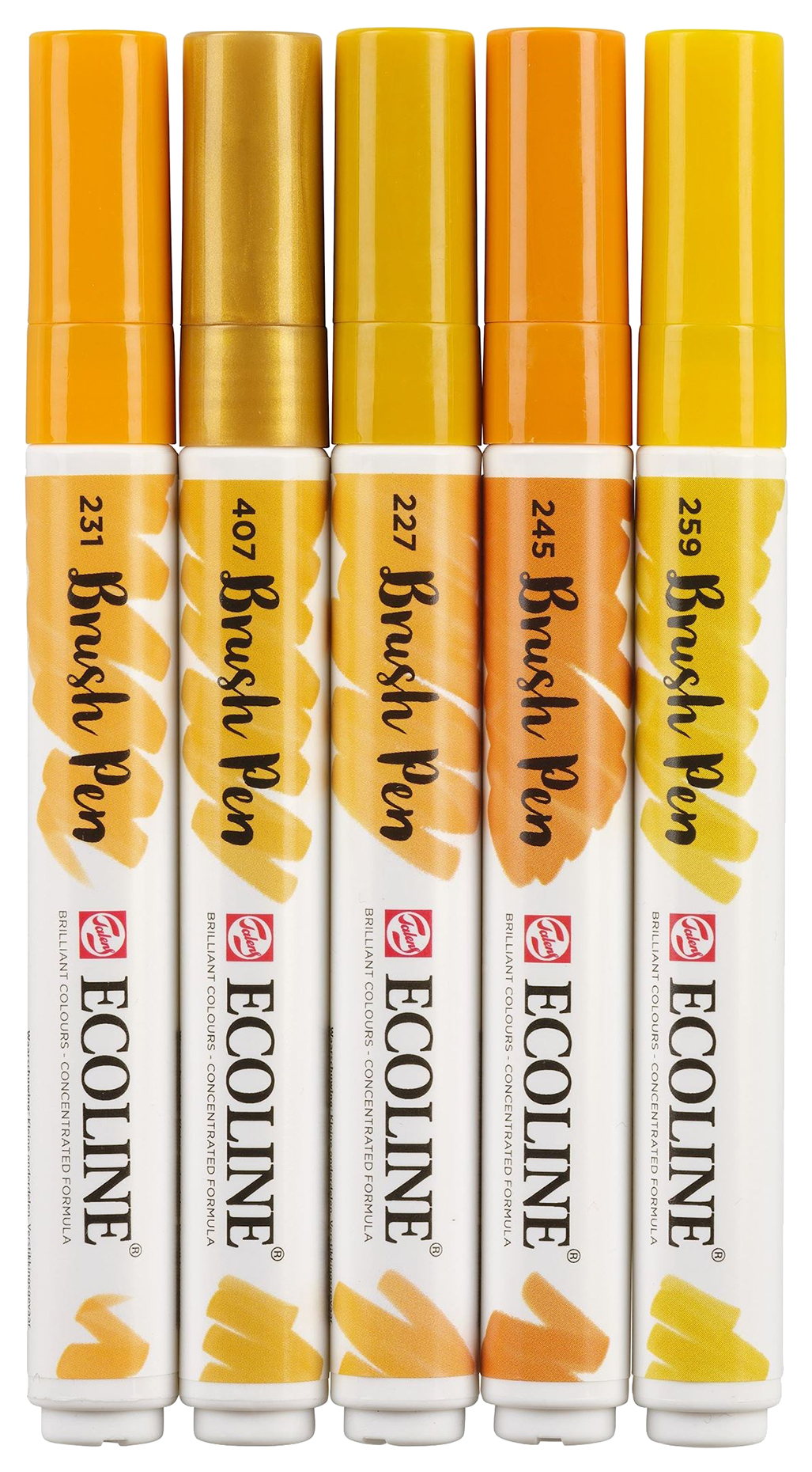 Набор маркеров ROYAL TALENS Ecoline EARTH 11509908 5 шт оранжевый; желтый; коричневый
