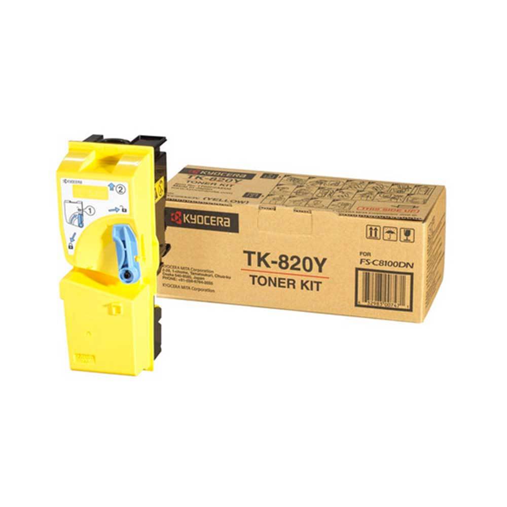 

Картридж для лазерного принтера Kyocera TK-820Y, желтый, оригинал, TK-820Y