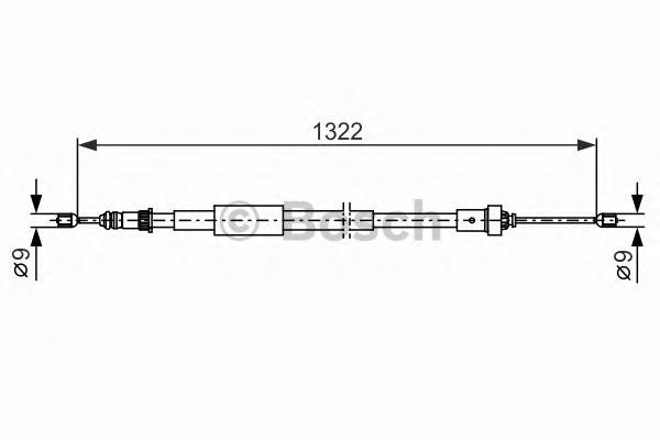 

Трос cтояночного тормоза BOSCH 1987482385